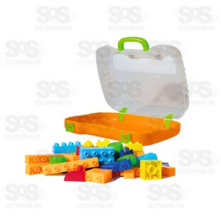 Maletinha Com Blocos de Montar Pica Pau 930
