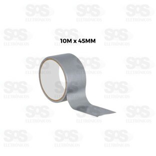 Fita Adesiva Silver Tape 10Mx45MM Cinza TroyaTools TRY-0115
