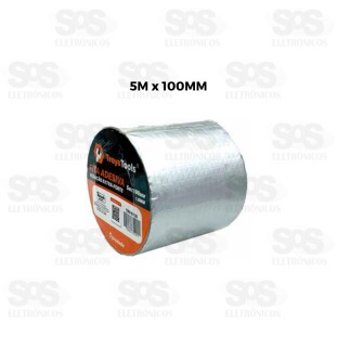 Fita Adesiva Extra Forte 5Mx100MM Cinza TroyaTools TRY-0135