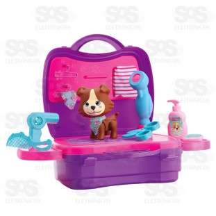 Kit Maletinha Pet Shop Cachorrinho Divertoys 8138