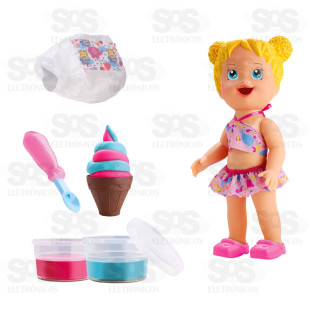 Boneca Little Collection Verão Loira Divertoys 8185