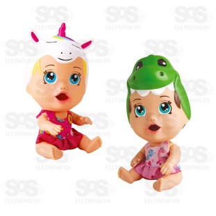 Boneca Little Dolls Bichinhos Faz Caquinha Divertoys 8187