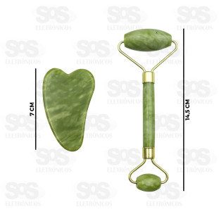 Massageador Facial Rolo Com Pedra B-Max BM-F1356