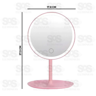 Espelho De Maquiagem Com LED B-Max BM-F1234