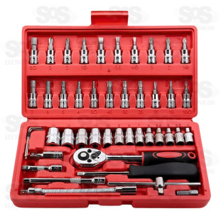 Kit Chave Inglesa 46 Peças Inova MD-12715