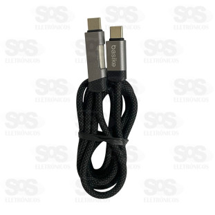 Cabo de Dados Turbo 65W Type C 120CM Basike CBO402