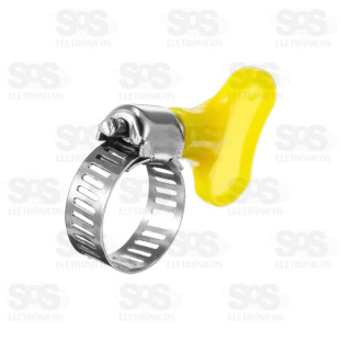 Abraçadeira Metálica 10-16MM Com Borboleta 50 Unidades BT-613