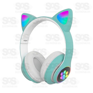 Fone De Ouvido Bluetooth Orelha de Gato B-19VV