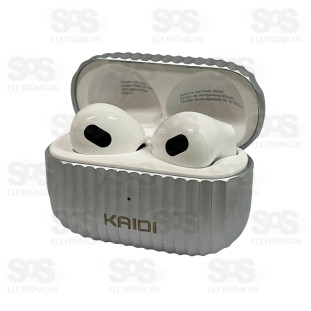 Fone de Ouvido Sem Fio Estojo de Metal Kaidi KNC4223