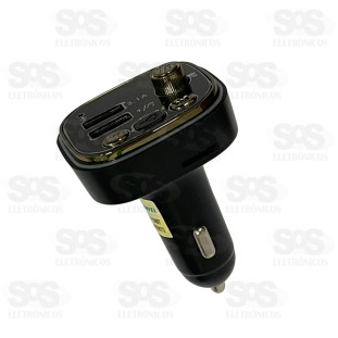 Transmissor FM Bluetooth Com USB+SD e Painel Inova CAR-3467