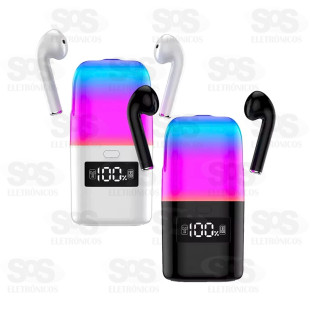 Fone de Ouvido Com Caixa de Som Iluminação LED Eletromex J-60 SOUND