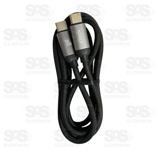 Cabo De Dados Type C 100W 1 Metro Kaidi KD-46