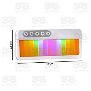 Mini Teclado Eletrônico Com LED Tomate MSY-9992