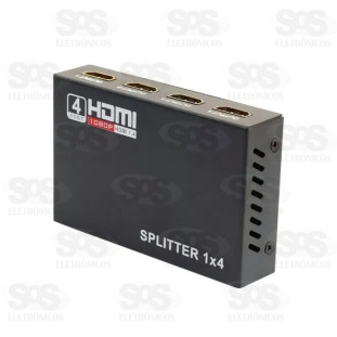 Switch HDMI 4 Entradas e 1 Saída Full HD Tomate MTV-114