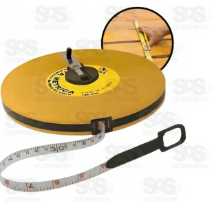 Trena Fita Mètrica 30 Metros B-Tek BT-554