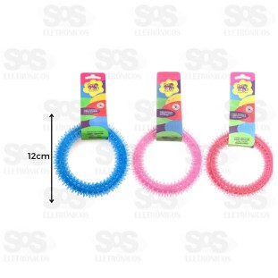 Argola Mordedor Pet Anemona Dentalpet 12 Cm Cores Variadas 0351A
