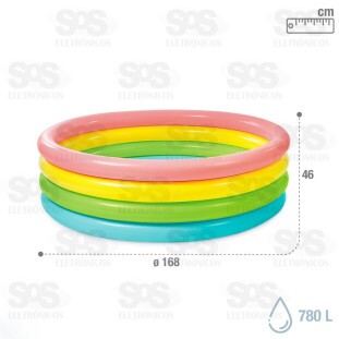 Piscina Inflável Infantil 780 Litros 168x46 cm Altomex AL-3752XXL