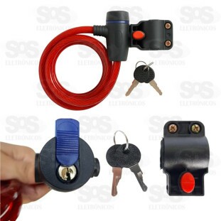 Cadeado para bicicleta com 2 chaves B-Tek  BT-379