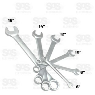 Jogo de Chave Combinada 6 Unidades B-Tek BT-395