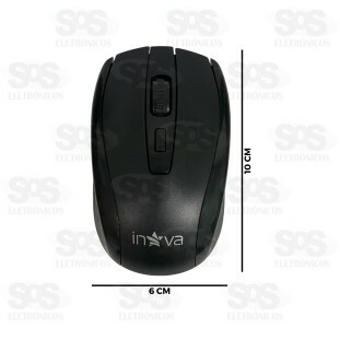 Mouse Óptico Sem Fio 2.4Ghz Inova M20100