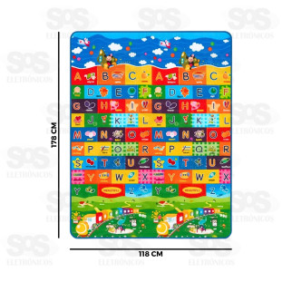 Tapete Infantil Impermeável 178x118CM Top Útil TOP2023