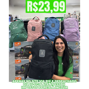 Mochila Grande Com Estojo