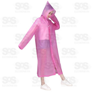 Capa de Chuva Com Capuz Colorida AL-654