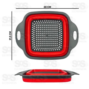 Escorredor Retrátil Emborrachado 28x21,5CM TOP0679