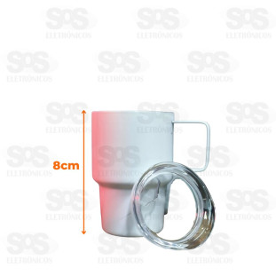 Mini Caneca Térmica Com Alça e Tampa 90ml WU-500
