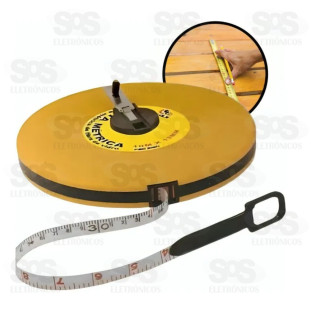 Trena Fita Mètrica 50 Metros B-Tek BT-555