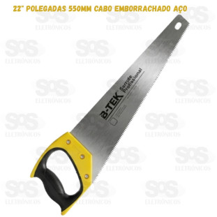 Serrote Cabo Emborrachado 22 Polegadas  55cm B-Tek BT-531