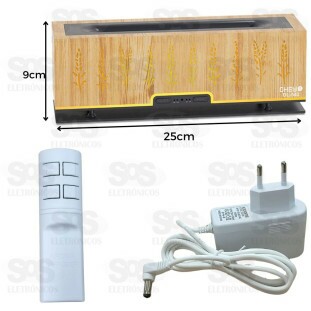 Umidificador Difusor Ultrassônico Chama 200ml Com Controle Ohey DL-542