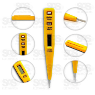 Chave Teste Voltagem E Corrente Digital B-tek BT-549