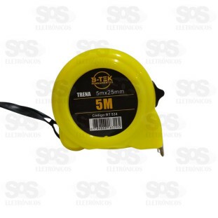 Trena Com Trava 5Mx25MM B-Tek BT-534