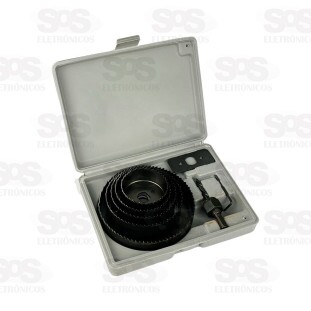 Jogo De Serra Copos 8 Peças Troya Tools TRY-6128