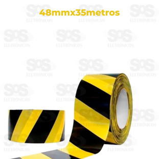 Fita Demarcação Zebrada 48 mm X 33 Metros  B-Tek BT-631
