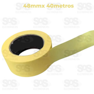 Fita Crepe Automotiva 48mmx45m Amarela B-tek BT-634