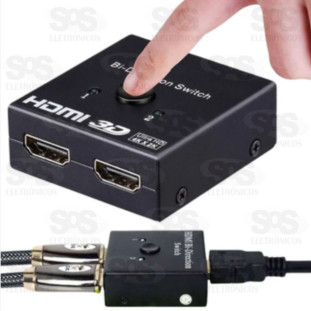 Splitter HDMI 4K com 2 Portas Tomate MTV-709