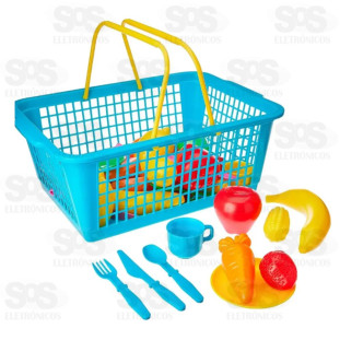 Cesta Pequenique Lanchinho No Parque 34 Peças homeplay 8013