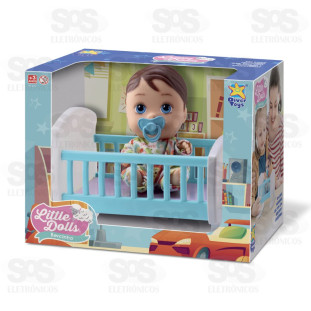 Little Dolls Bercinho Menino Divertoys 8082