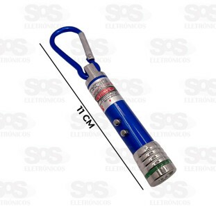 Chaveiro Lanterna 3 Em 1 Com 12 Unidades Caerus CRS-8210