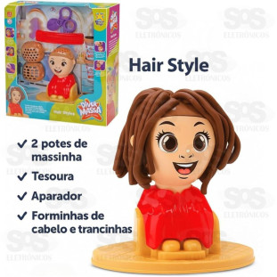 Kit Massinha Cabelereiro Hair Style Divertoys 8353