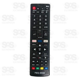 Controle Remoto LG Smart Netflix/Amazon FBG-9058