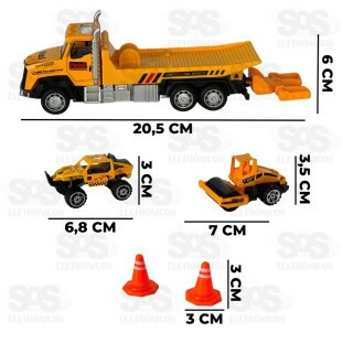 Super Caminhão Com 2 Carrinhos Toy King TK-AB5499