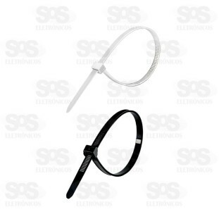 Abraçadeira De Nylon 4,8x200mm Com 100 Unidades Troya Tools TRY-0073