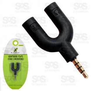 Adaptador P3 Para Fone e Microfone X-Cell XC-ADP-12