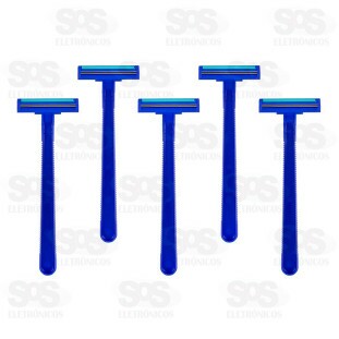 Aparelho De Barbear 2 Lâminas Com 5 Unidades AIH1367