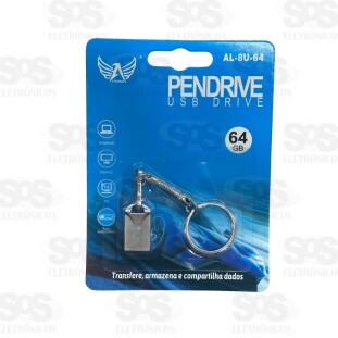 Pen Drive Mini Chaveiro 64GB Altomex AL-8U-64