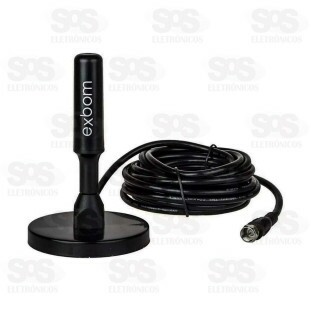 Antena Digital HD de TV 5 Metros Exbom AN-14050A