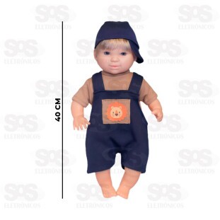Boneco Baby Cinos Faz Xixi Cabelo Loiro Anjo 2429